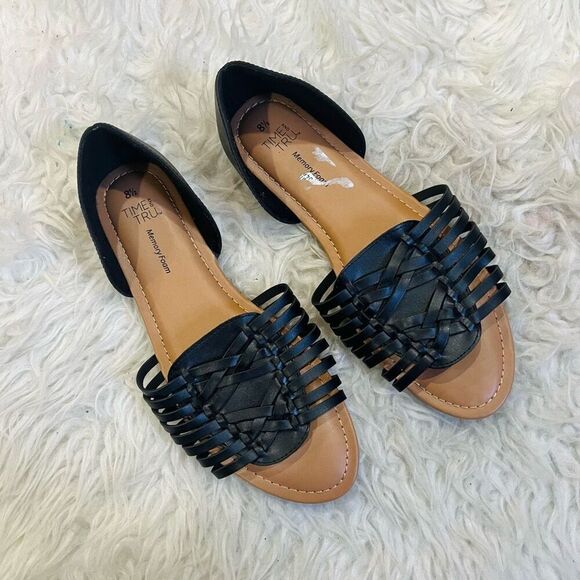 Black summer paring sandals 8.5 women - Picture 1 of 6